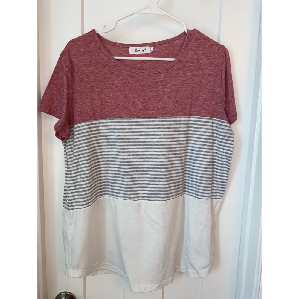 Color Block Tunic tee